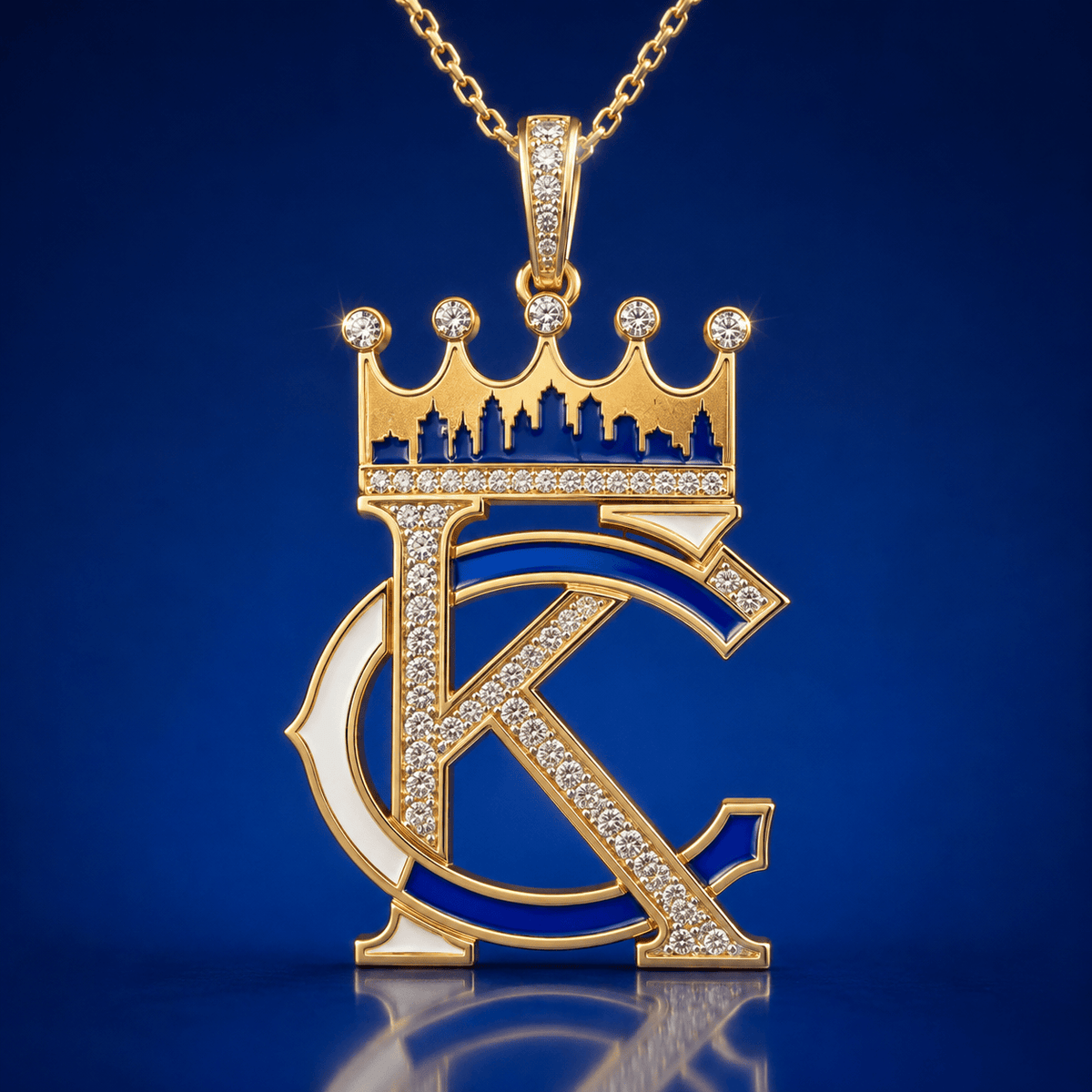 KCR Solid Gold Chain with Diamond Pendant BMD