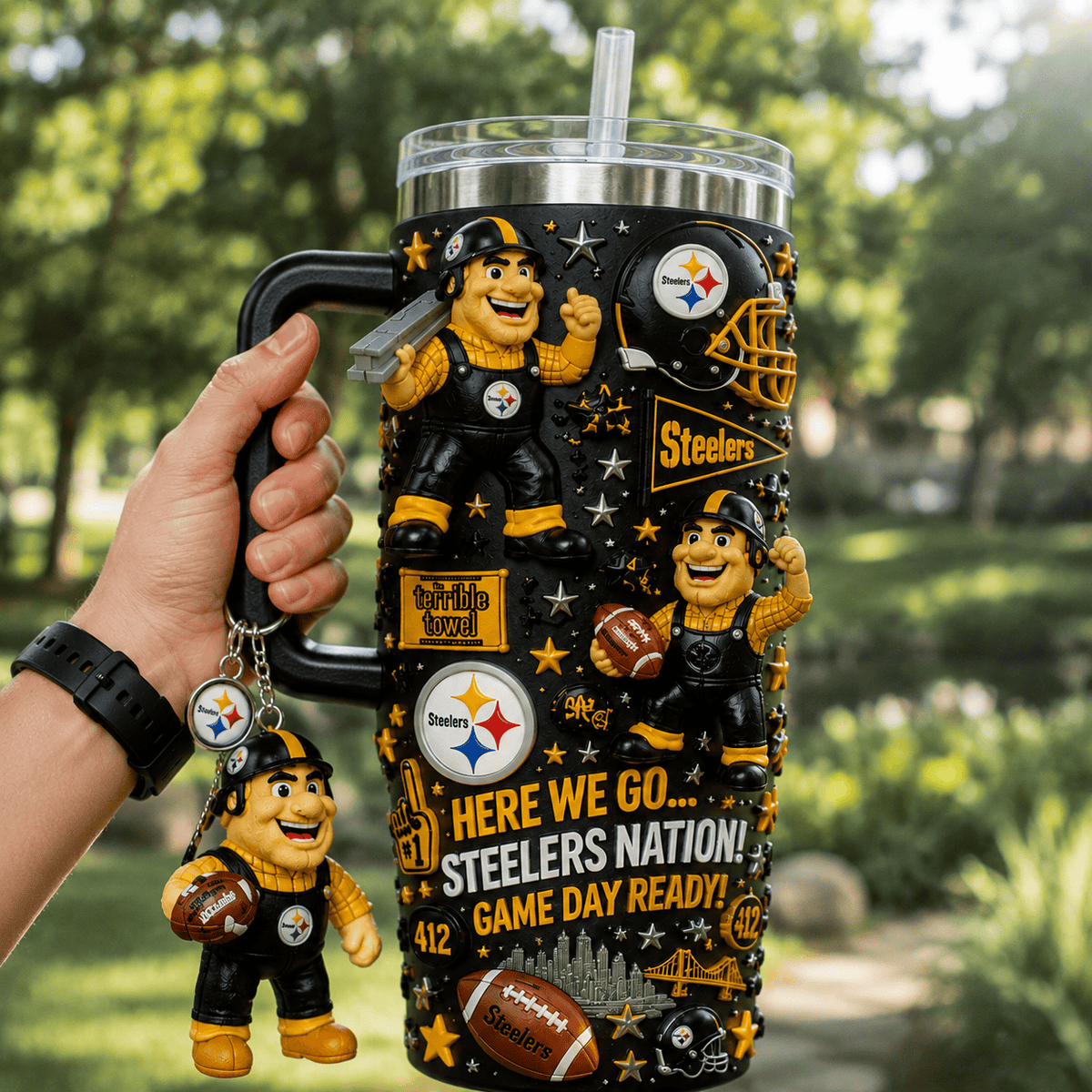 PBS 40oz Tumbler With Handle DNBN