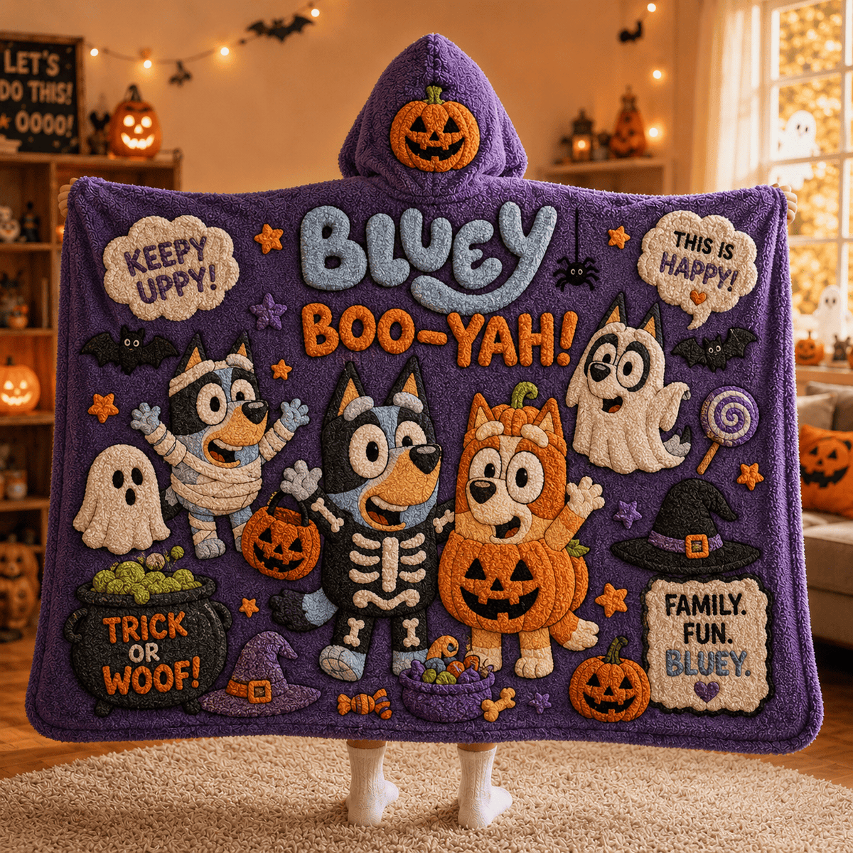 Premium BLU Hooded Blanket BMD