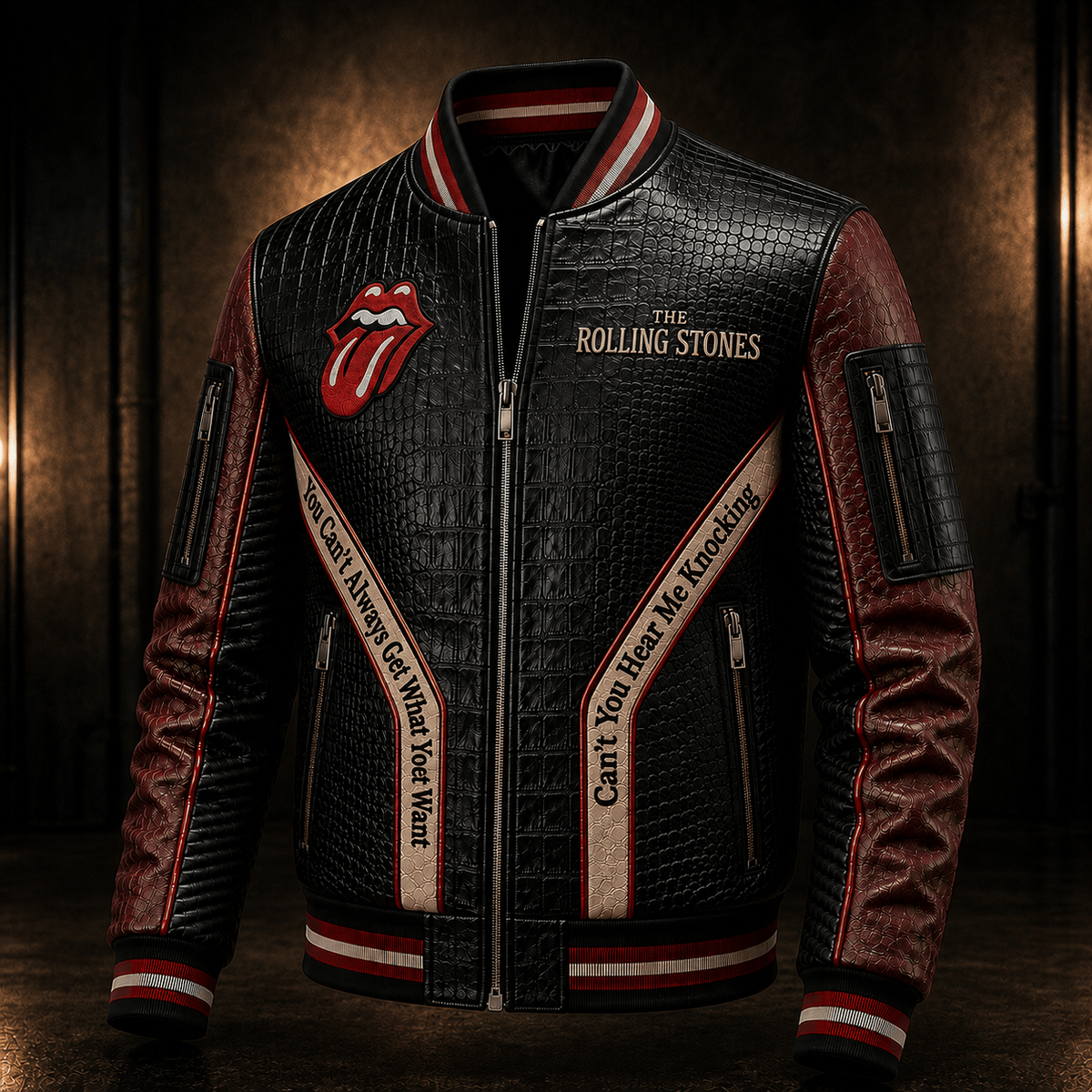 Premium RLST Leather Zipper Jacket PVNA