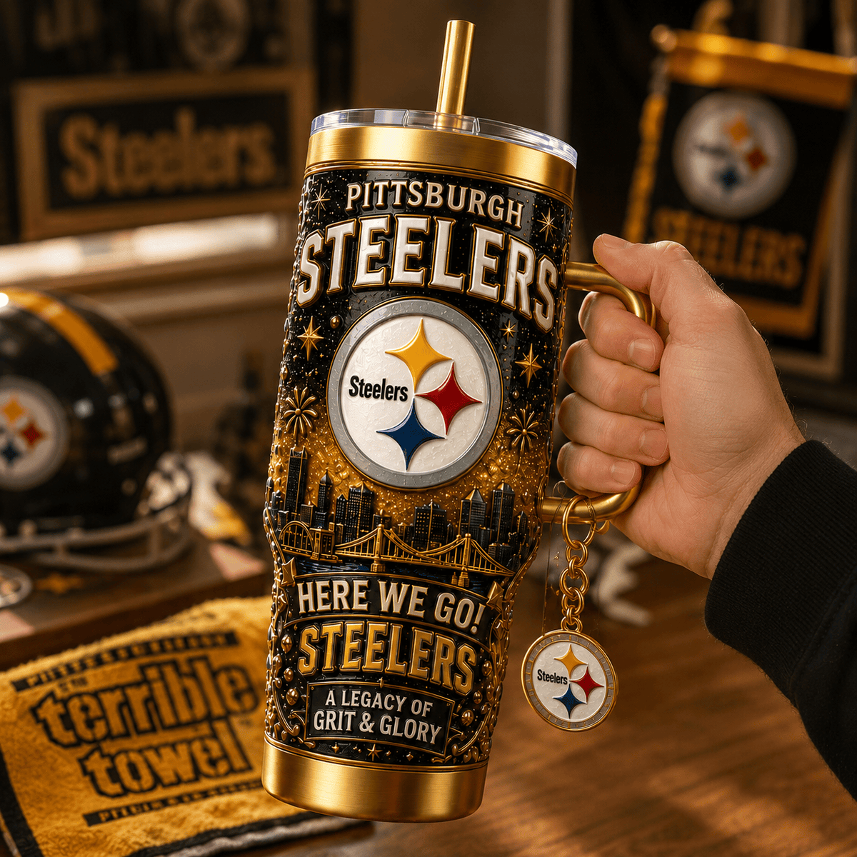 PBS 40oz Tumbler With Handle TTNL