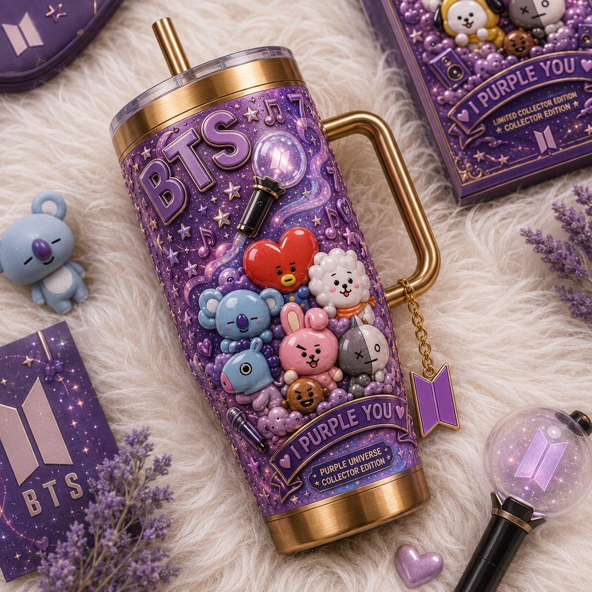 BTS 40oz Tumbler With Handle TTNL