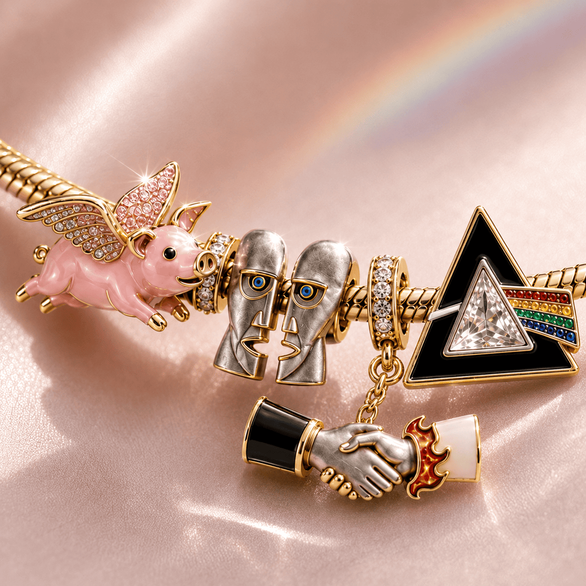 PKFL Gold Charm Bracelet Set BMD