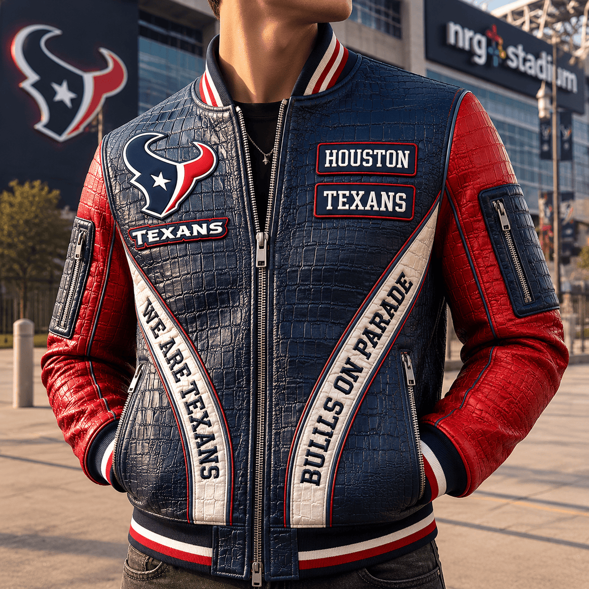 Premium HTX Leather Zipper Jacket PVNA