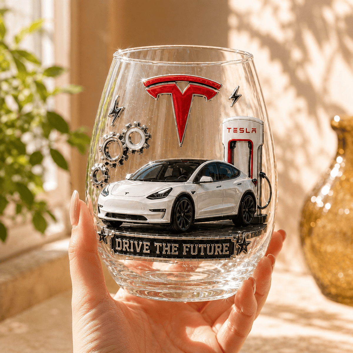 Premium TESLA Wine Glass Cup TTN