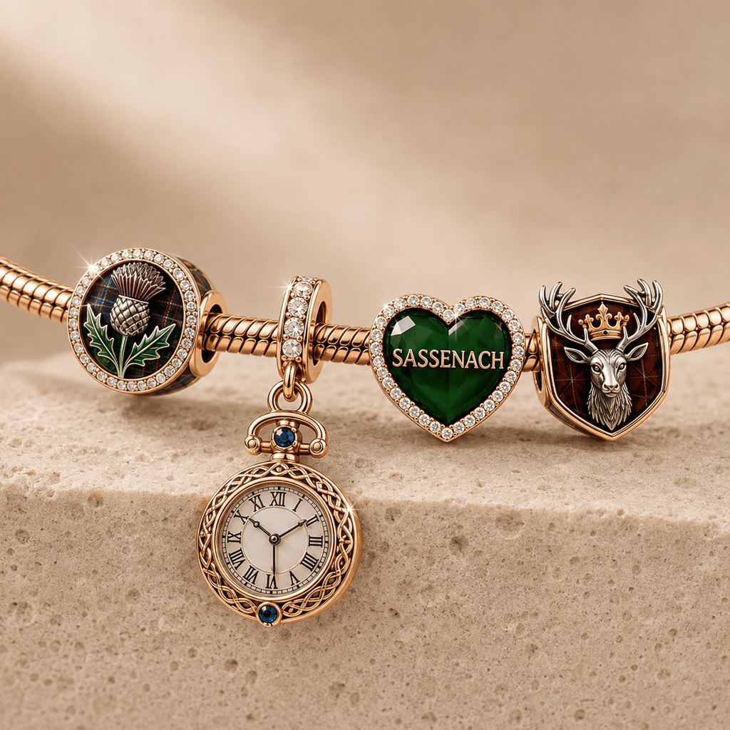 OTL Rose Gold Charm Bracelet Set TMH