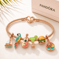 JBT Rose Gold Charm Bracelet Set TTTT