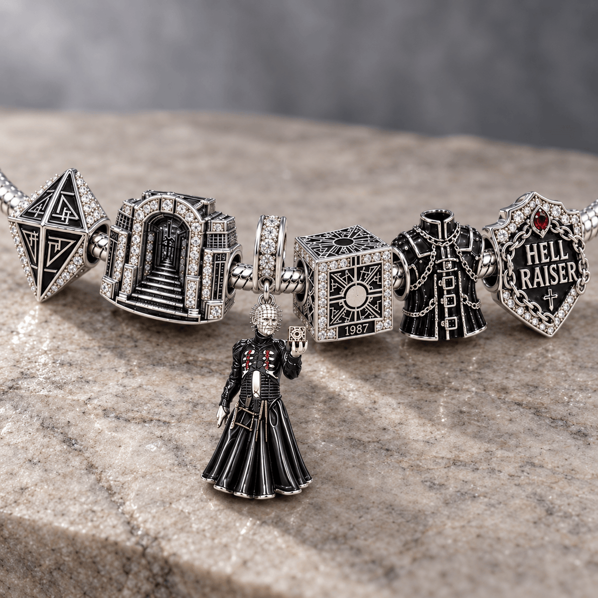 PHD Silver Charm Bracelet Set NTVA