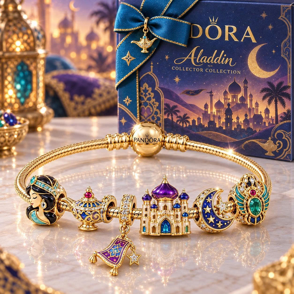 AATML Gold Charm Bracelet Set VTH