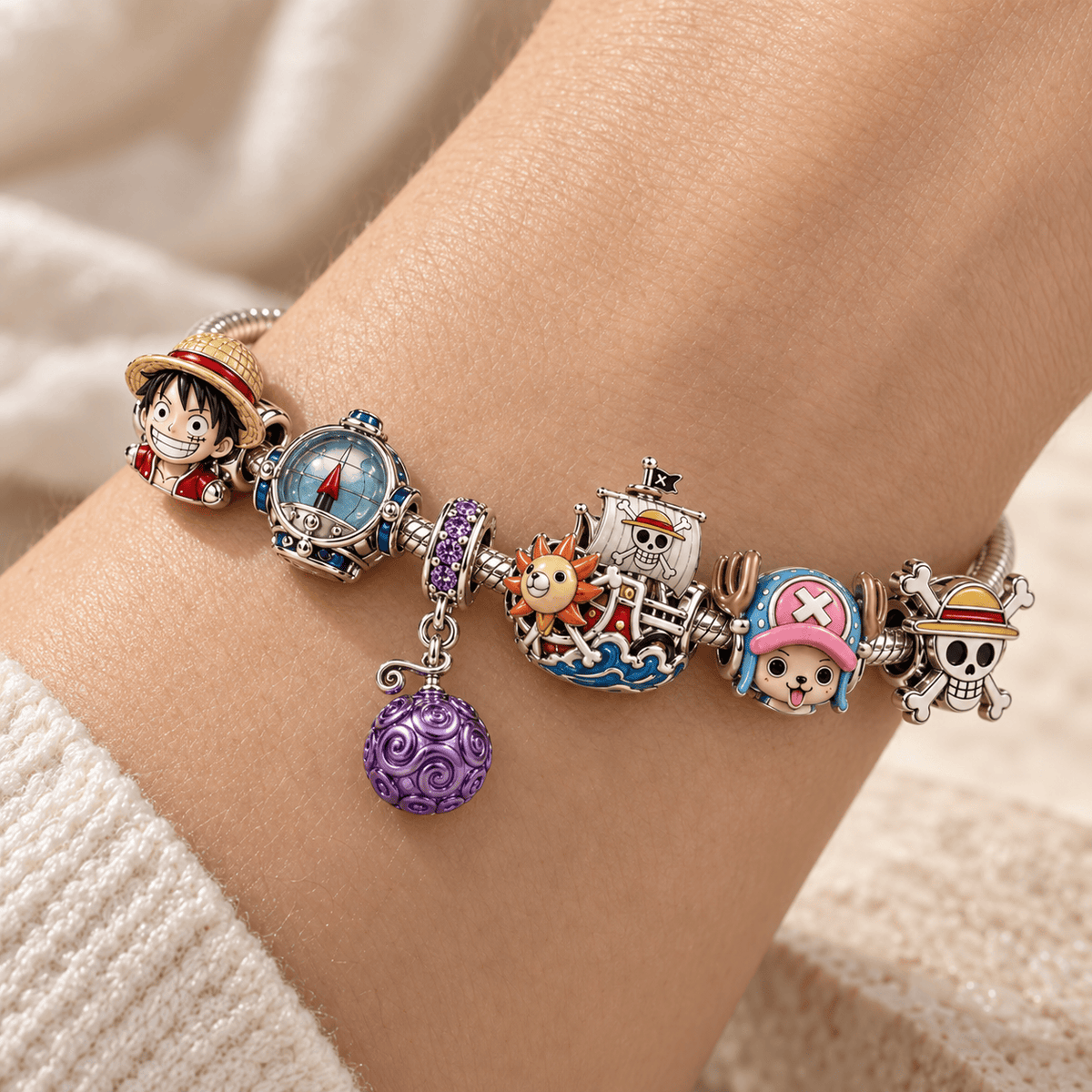 OPC Silver Charm Bracelet Set PTKL