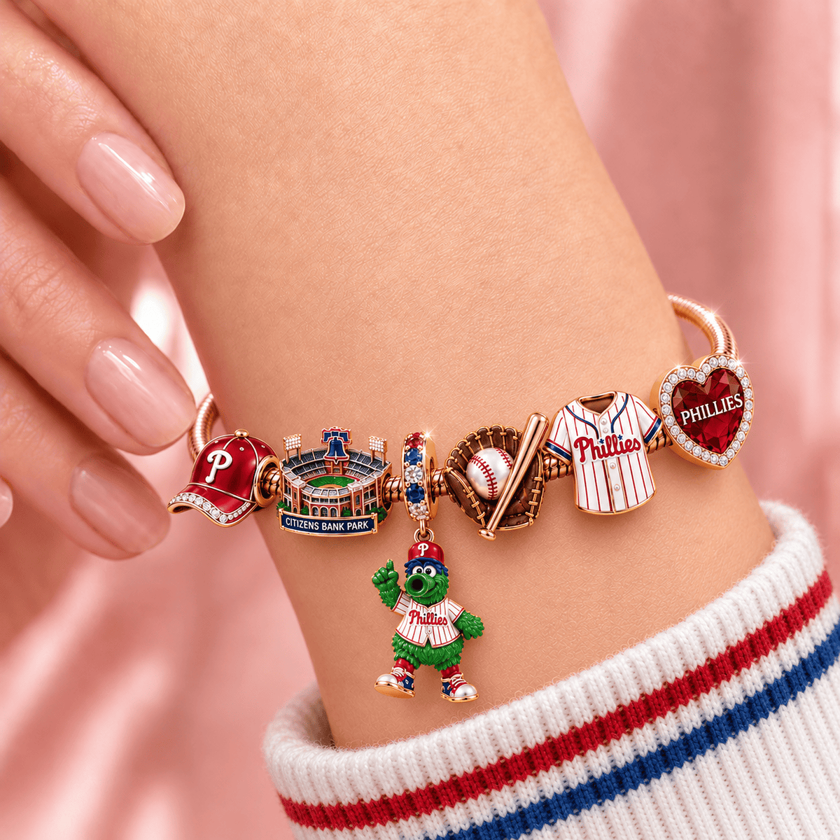 PPP Rose Gold Charm Bracelet Set TMH
