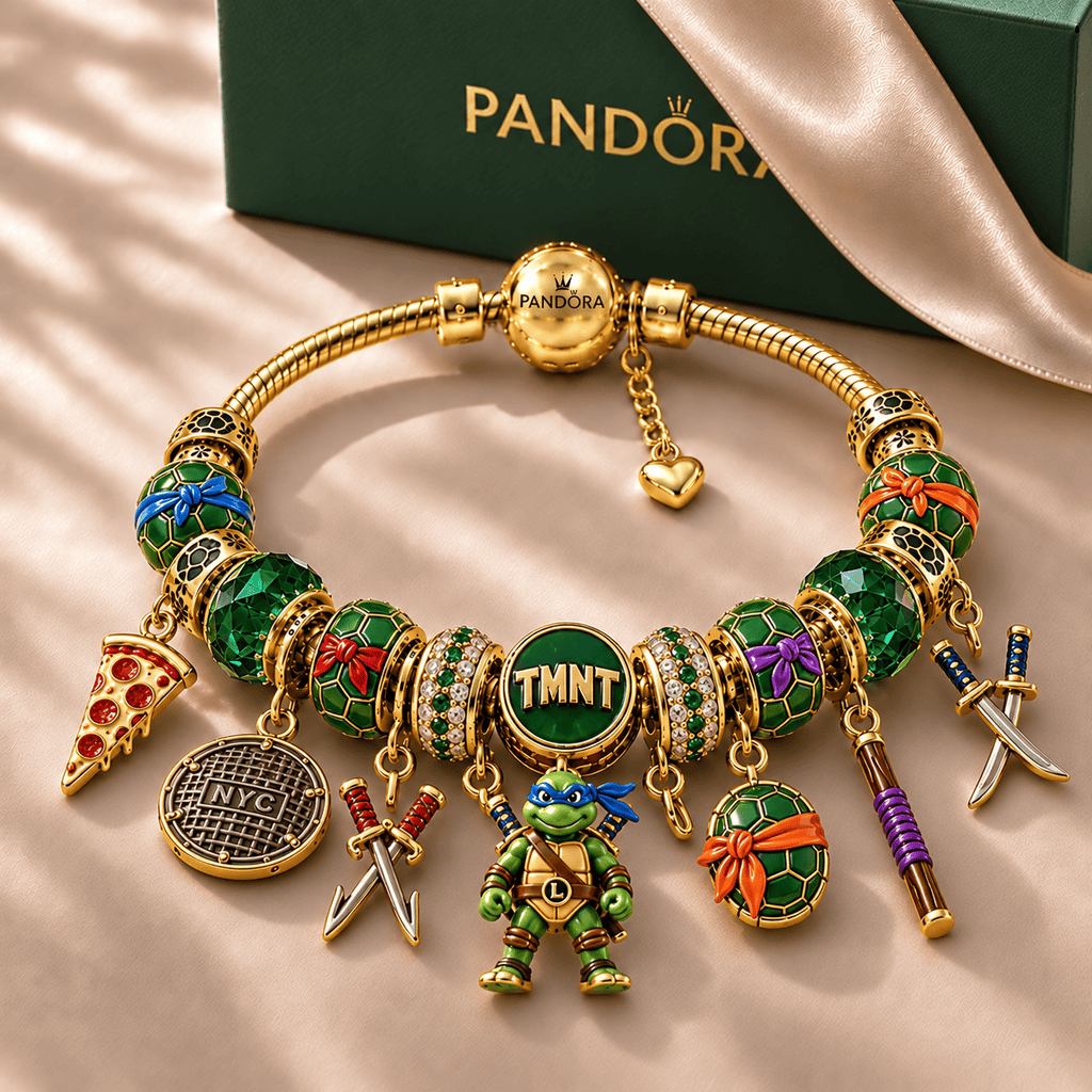 NJT Gold Charm Bracelet Set NHVH