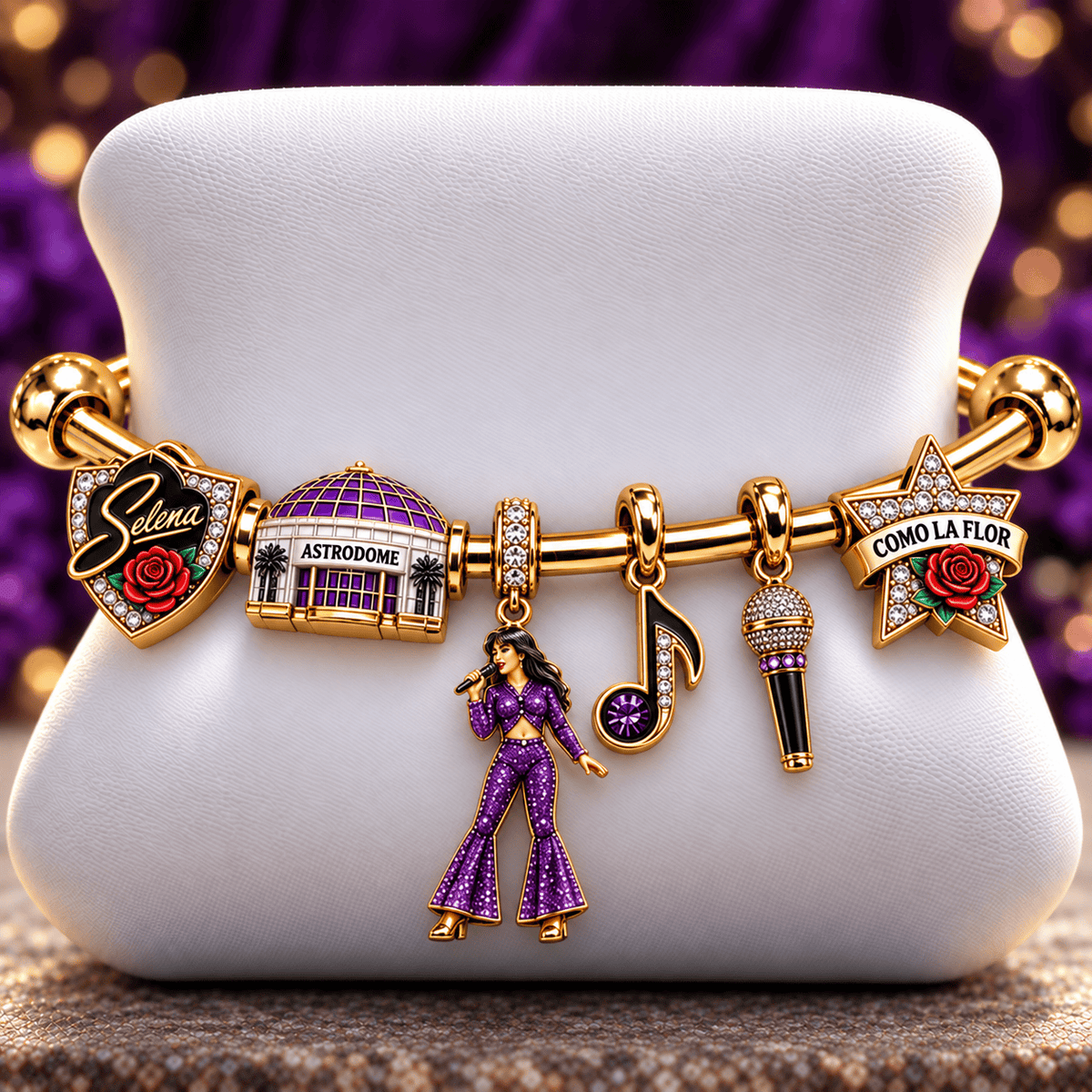 SQT Silver Charm Bracelet Set NTVA