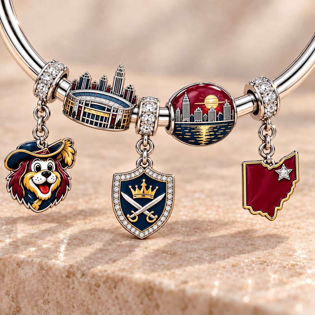 CVLR Silver Charm Bracelet Set TMH